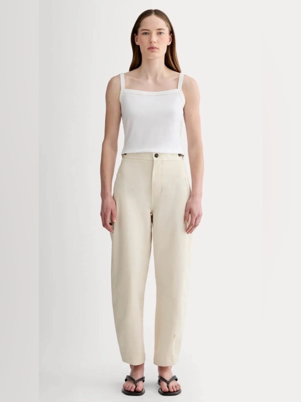 New Everlane THE FATIGUE BARREL PANT in Birch Size 0